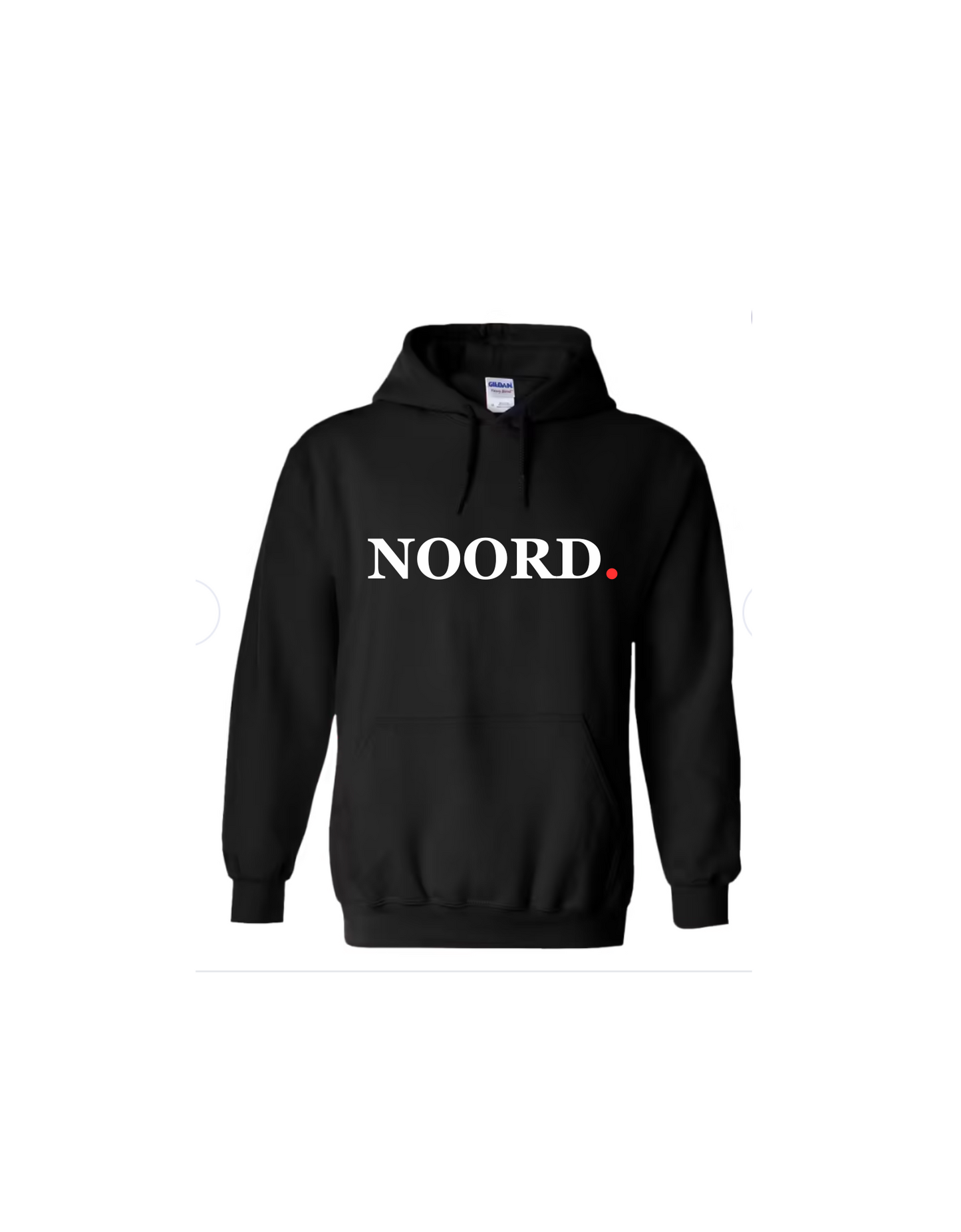 NOORD Hoodie Zwart met rode stip – Jill & Gio
