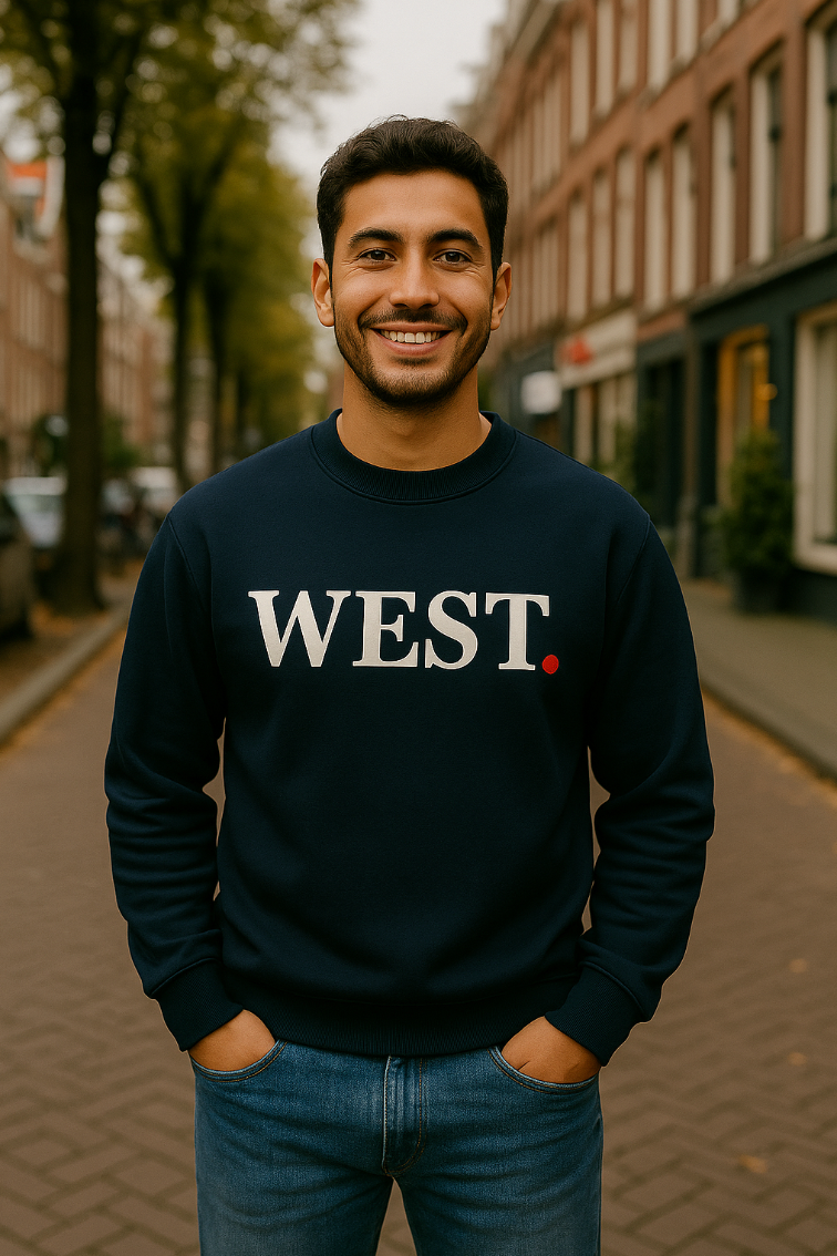 WEST Sweater unisex trui Jill & Gio Amsterdam West