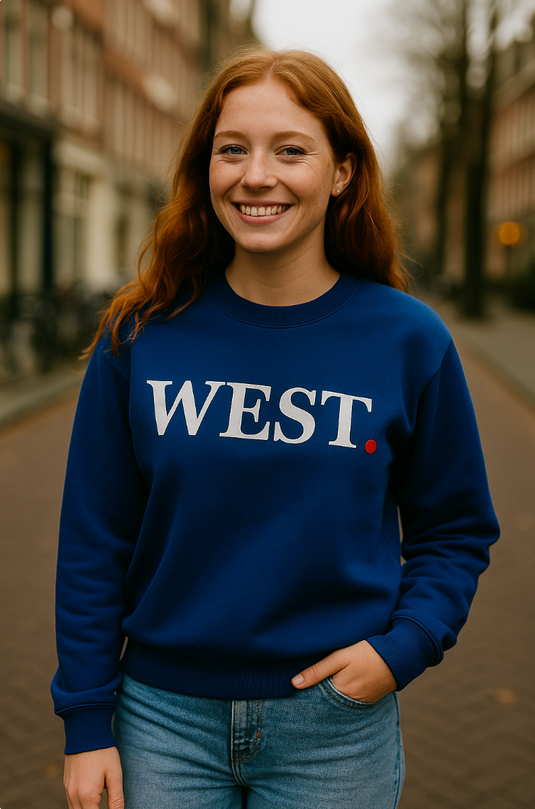 WEST Sweater unisex trui Jill & Gio Amsterdam West