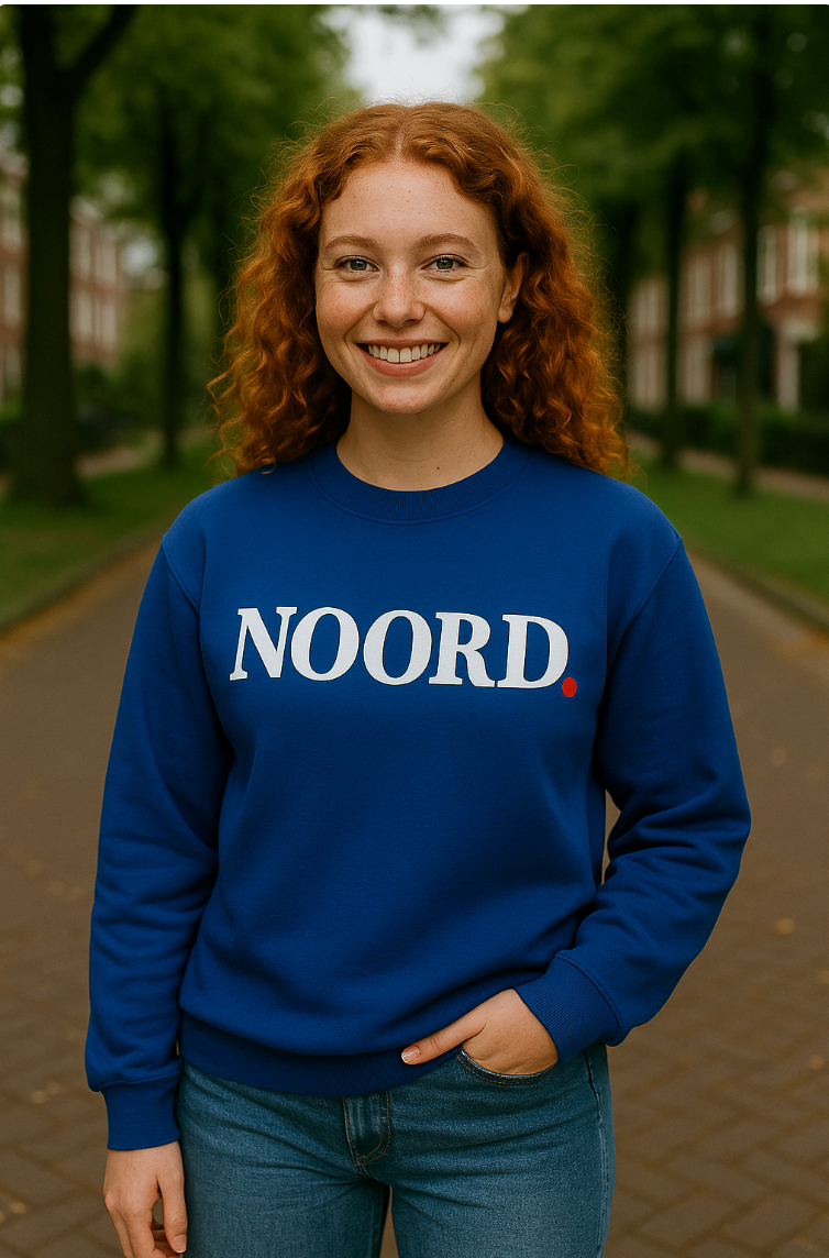 Noord sweater kobalt blauw