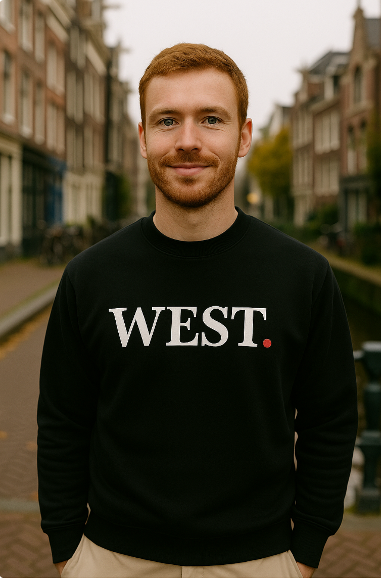WEST Sweater unisex trui Jill & Gio Amsterdam West